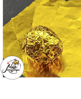 Фото Фольга оберточная для конфет Золотая 10*10см-100 шт