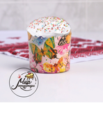 Фото Форма бумажная для кекса, маффинов и кулича "Бабочки цветные" 70x60 мм