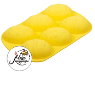 Фото Форма для выпечки «Яйца пасхальные» 6 ячеек, цвет МИКС