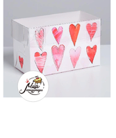 Фото Коробка на 2 капкейка «Любви», 16 × 8 × 10 см