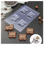 Фото Форма для шоколада и конфет пластик «Поезд», 28×19 см, цвет прозрачный
