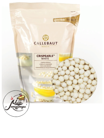 Шоколадные хрустящие шарики белые Callebaut, 1 кг.