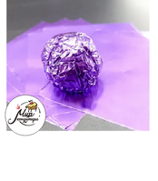 Фото Фольга оберточная для конфет Фиолетовая 10*10см-100 шт