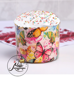 Фото Форма бумажная для кекса, маффинов и кулича "Бабочки цветные" 110x85 мм