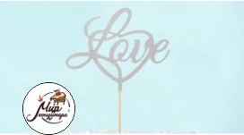 Топпер Love с сердцем
