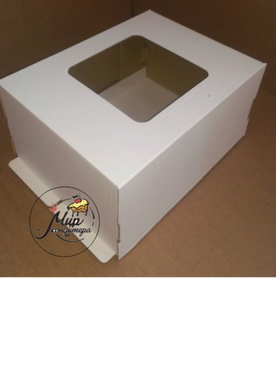 Коробка для торта 400*300*200 с ОКНОМ