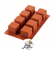 Фото Форма для приготовления пирожных Cube 5×5 см, силиконовая Silikomart