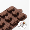 Форма для льда и шоколада "Роботы", 12 ячеек
