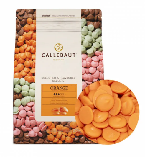 Шоколад оранжевый со вкусом апельсина, Callebaut,1  кг.