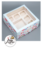 Фото Коробка для капкейков «Ванильные единороги», 25 х 25 х 10 см