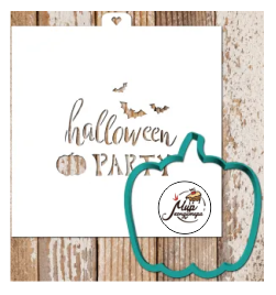 Трафарет+форма "Halloween Party"