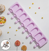 Фото Форма для леденцов и мороженого «Эскимо», 42×12,5 см, 8 ячеек, цвет МИКС