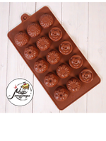 Фото Форма силиконовая для шоколада "Клумба"