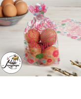 Фото Набор для упаковки яиц «Цветочки», 2 предмета: термоплёнка, пакет