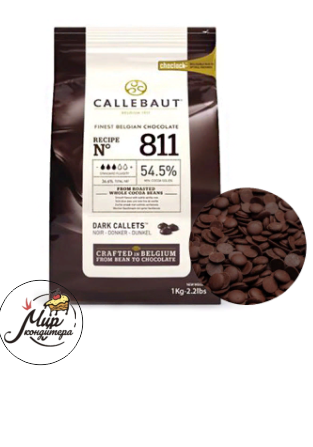 Шоколад темный  Callebaut , 54,5 % 811NV, 1 кг.