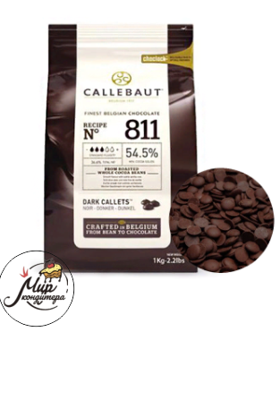 Шоколад темный  Callebaut , 54,5 % 811NV, 2,5 кг.