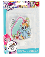 Фото Свеча для торта цифра 6 "My Littel Pony"