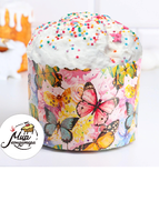 Фото Форма бумажная для кекса, маффинов и кулича "Бабочки цветные" 134 х 100 мм
