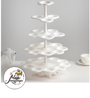 Фото Подставка для пирожных «Каскад», 5 ярусов, цвет белый