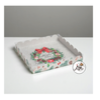 Коробка для кондитерских изделий с PVC крышкой Winter time, 21 × 21 × 3 см