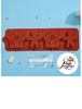Форма для леденцов Доляна «Дом для имбирного пряника», 31×9 см, 4 ячейки, цвет МИКС