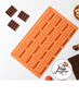 Форма для шоколада Доляна «Вафли», 17×30×1 см, 20 ячеек, цвет МИКС