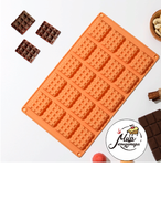 Фото Форма для шоколада Доляна «Вафли», 17×30×1 см, 20 ячеек, цвет МИКС