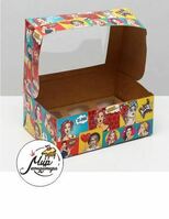 Фото Упаковка на 6 капкейков "Pop-art", с окном, 25 х 17 х 10 см