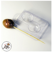 Фото Пластиковая форма для шоколада Яйцо с бантиком на палочке