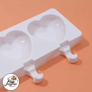Форма для леденцов и мороженого «Сердца», 39×15 см, 4 ячейки (9,2×8,4 см)