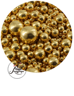 Фото Посыпка Mr.Flavor Микс шарики металлик золотые, 50 гр