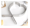 Форма разъёмная для выпечки кексов «Сердце», с регулируемым размером: 14,5-26,5 см