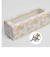 Фото Коробка для макарун «Цветочки», 5.5 × 18 × 5.5 см