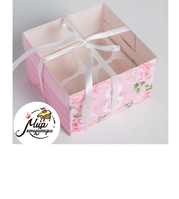 Фото Коробка на 4 капкейка «Поздравляю с 8 марта», 16 × 16 × 10 см