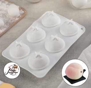 Форма для муссовых десертов и выпечки  «Персик», 26×16,7 см, цвет белый