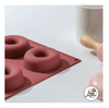 Форма для выпечки Доляна «Сладости.Пончики», 29×17 см, 6 ячеек, цвет МИКС