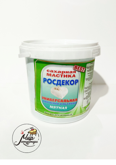Мастика сахарная "Росдекор" (мятная) ,1 кг.