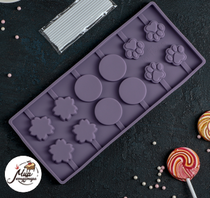 Фото Форма для леденцов и мороженого «Вкусная сладость», 26,5×11,5 см, 12 ячеек (3,5×3,5 см), цвет МИКС