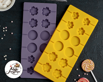 Форма для леденцов и мороженого «Вкусная сладость», 26,5×11,5 см, 12 ячеек (3,5×3,5 см), цвет МИКС