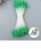 Тычинки для искусственных цветов "Капельки светло-зелёные" длина 6 см
