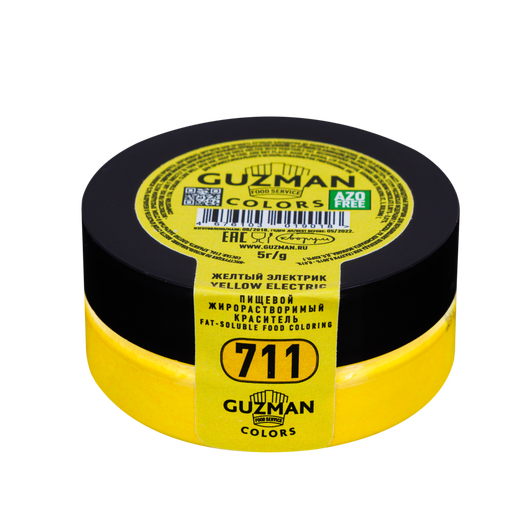 711 Желтый электрик — жирорастворимый краситель GUZMAN — 5г