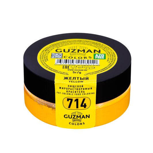 714 Желтый — жирорастворимый краситель GUZMAN — 5г