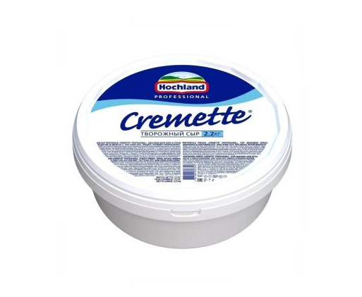 Сыр твороженый  Kremette (Hochland)  жир 65 % , 2,2 кг, 1 шт.