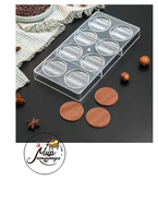 Фото Форма для шоколада и конфет KONFINETTA «Круг», 33×16,4×2,5 см, 8 ячеек, цвет прозрачный
