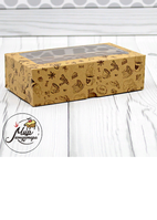 Фото Коробка для 14 макарон с окном 