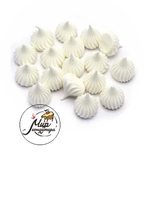 Фото Сахарные фигурки Безе Рефленое малые Белые 50 гр, 1 шт