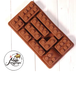 Форма силиконовая для шоколада "Лего №3" 16*9 см, 10 ячеек