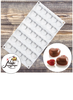 Форма для муссовых десертов и выпечки Доляна «Сердца», 29,7×17,3 см, 35 ячеек (2,5×2,3 см), цвет белый